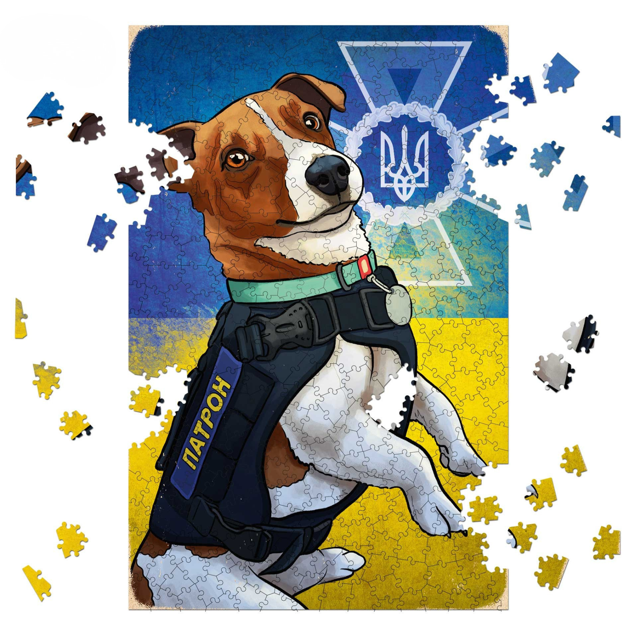 Пазл деревянный Пес Патрон 560 дет. 58x38 см