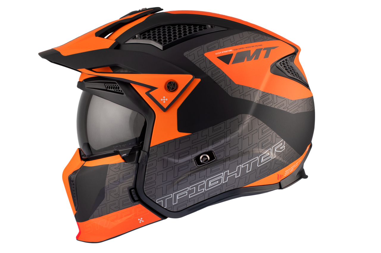 Мотошлем MT HELMETS Streetfighter SV S Totem B4 ECE2206 M Matt Orange (26601)