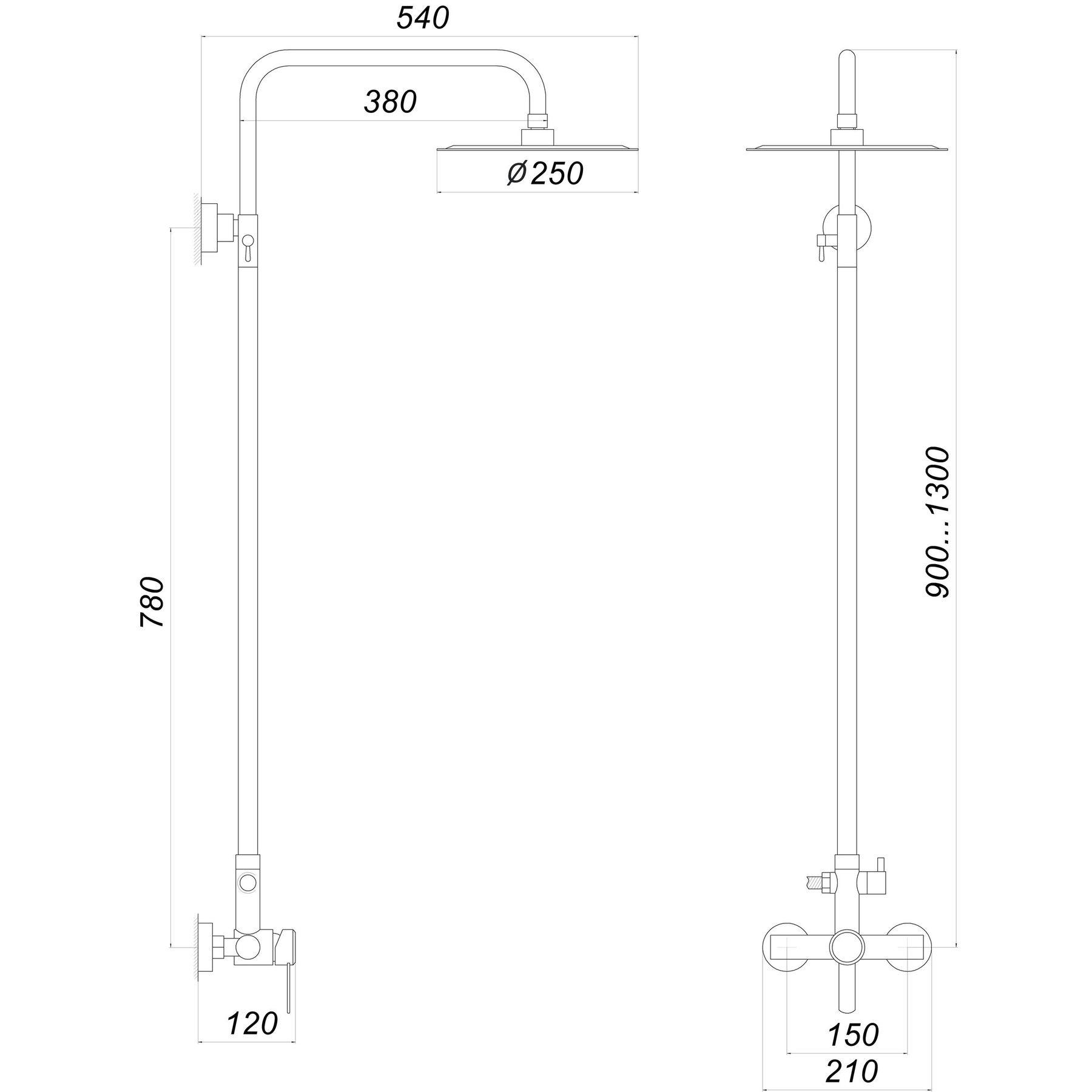 Душова система Globus Lux Wien SBT2-SH-05 - фото 4