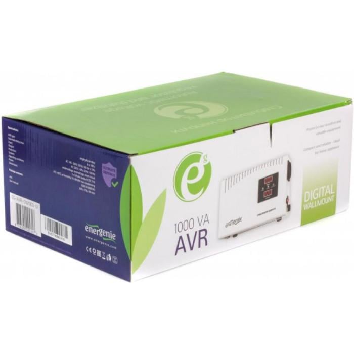 Стабилизатор напряжения ENERGENIE EG-AVR-DW1000-01 1000VA Relay White (24869072) - фото 3