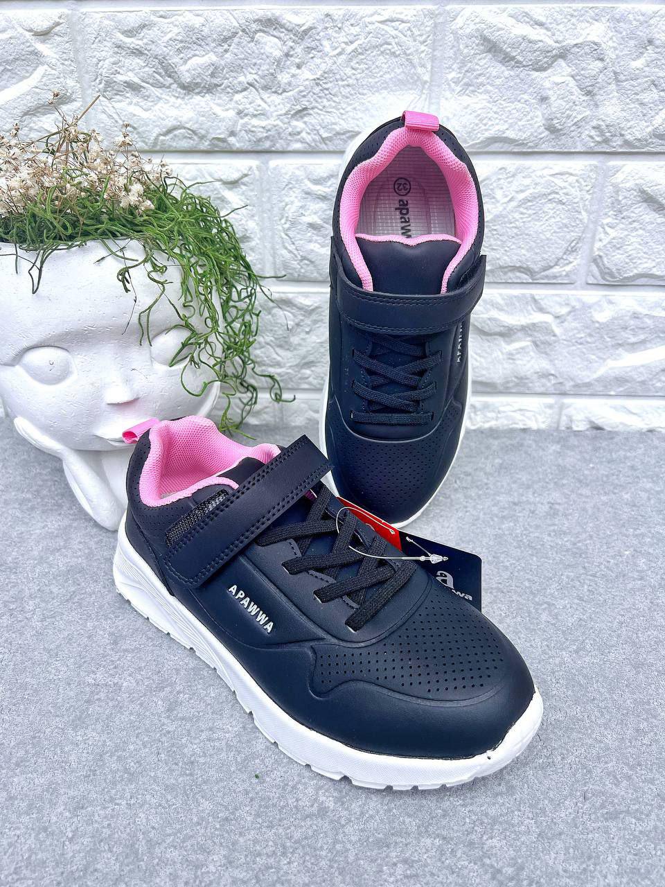 Кроссовки для девочки Apawwa 1510 р. 37 24,3 см Синий (1510-5)
