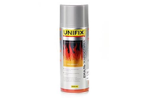 Емаль жароміцна Unifix 400 мл RAL 9022 Срібний (84592)