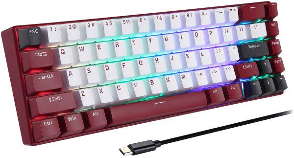 Клавіатура Motospeed BK67 Longhua Red Red (mtbk67rmr) - фото 2 Клавіатура Motospeed BK67 Longhua Red Red (mtbk67rmr) - фото 2