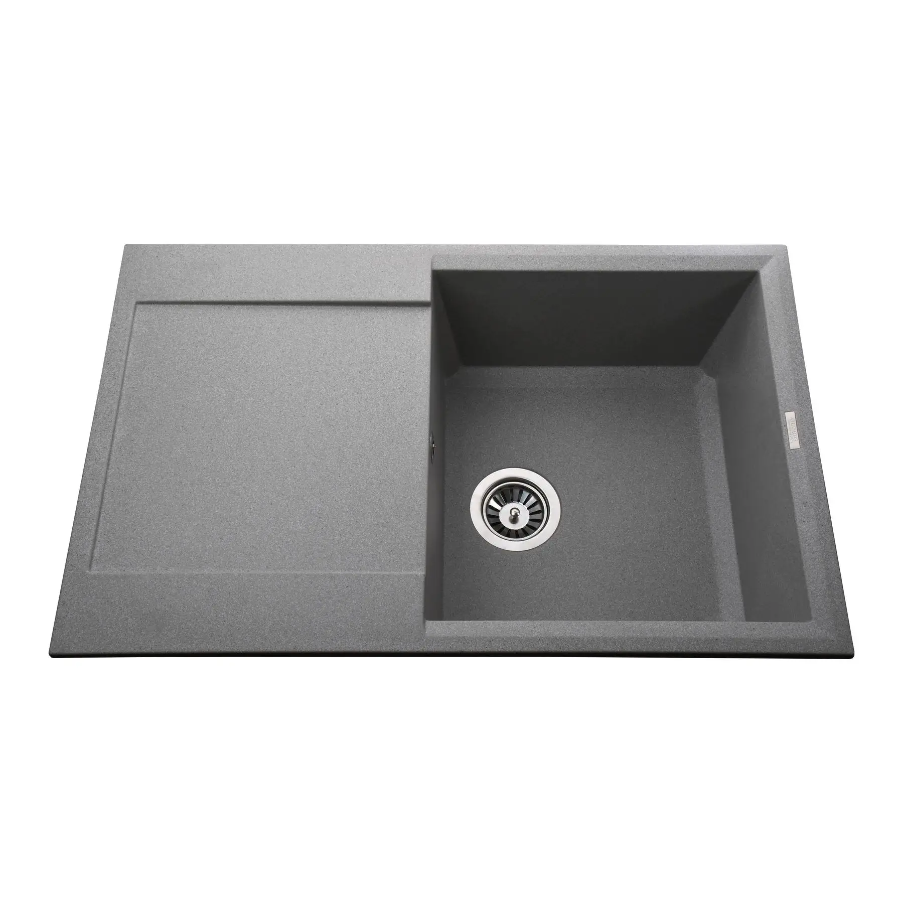 Мийка гранітна Globus Lux KOMO А0005 790x500 мм Сiрий камiнь (GSR-000011387)