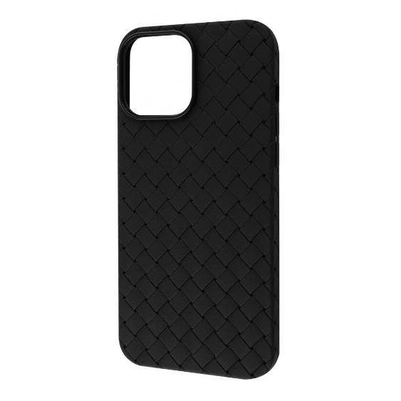 Чохол-накладка PRC Weaving Full для iPhone 14 Plus/15 Plus, чорний