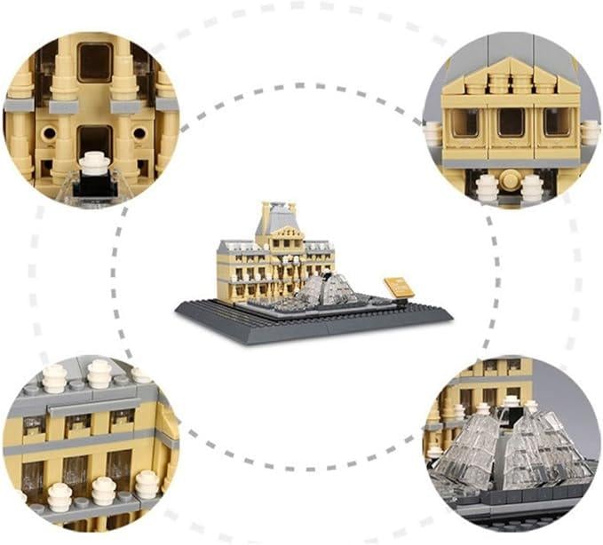 Конструктор 3Д WANGE Архитектура Музей Лувр 4213 The Louvre Of Paris Париж-Франция 3D 785 деталей - фото 6 Конструктор 3Д WANGE Архитектура Музей Лувр 4213 The Louvre Of Paris Париж-Франция 3D 785 деталей - фото 6