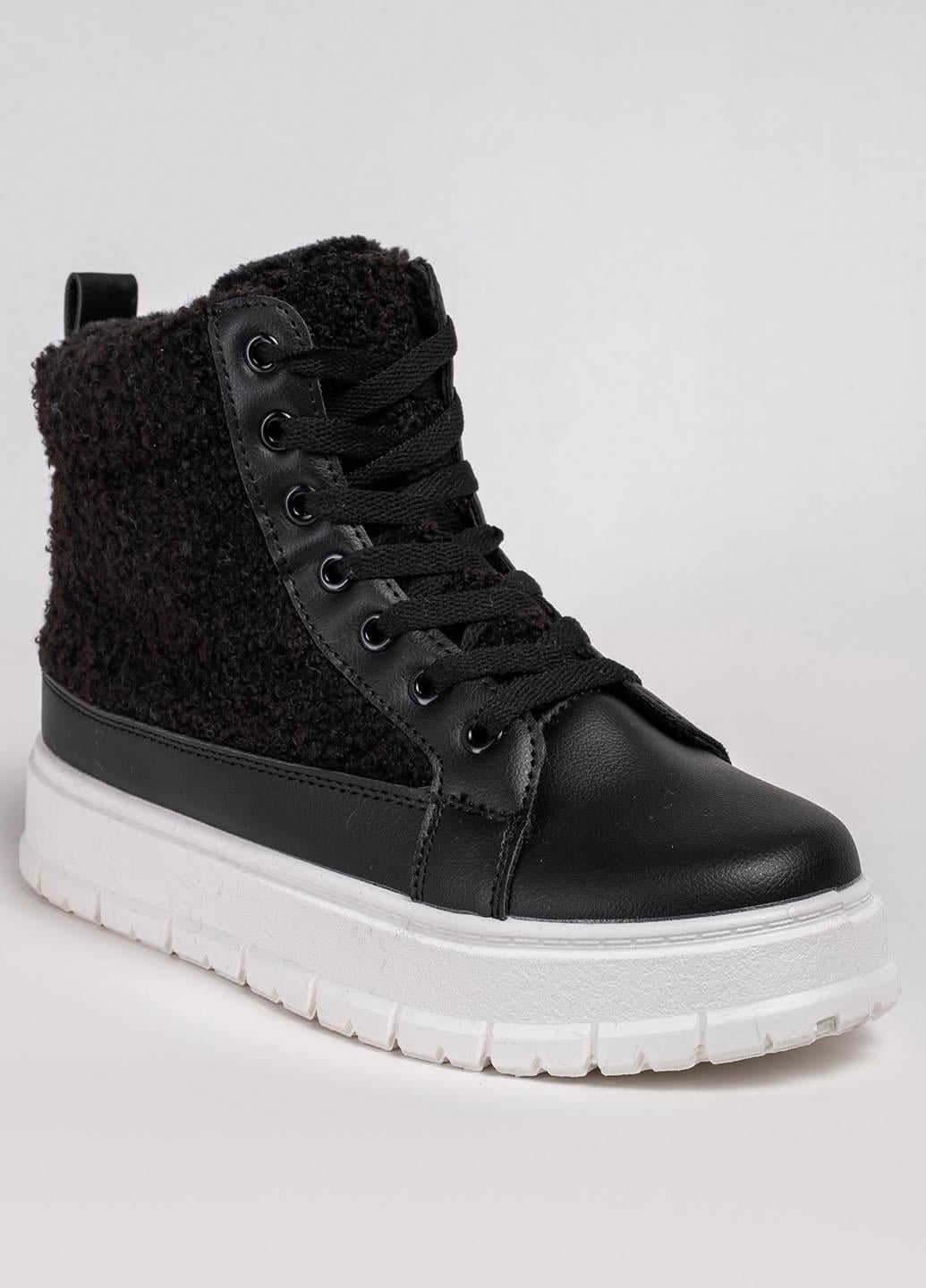 Кеды зимние высокие Teddy Trend р. 38 Черный/Белый (341158_38)