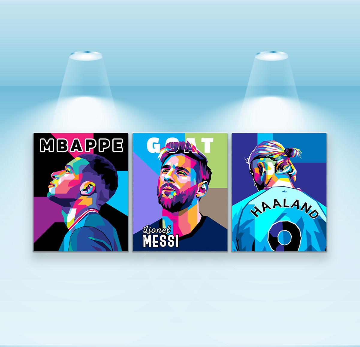 Набор постеров Riviera Blanca Football players 3 шт. (PS-171)
