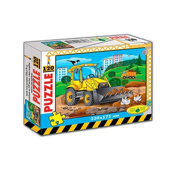 Пазлы Бульдозер 120 эл. (Ен.6850)