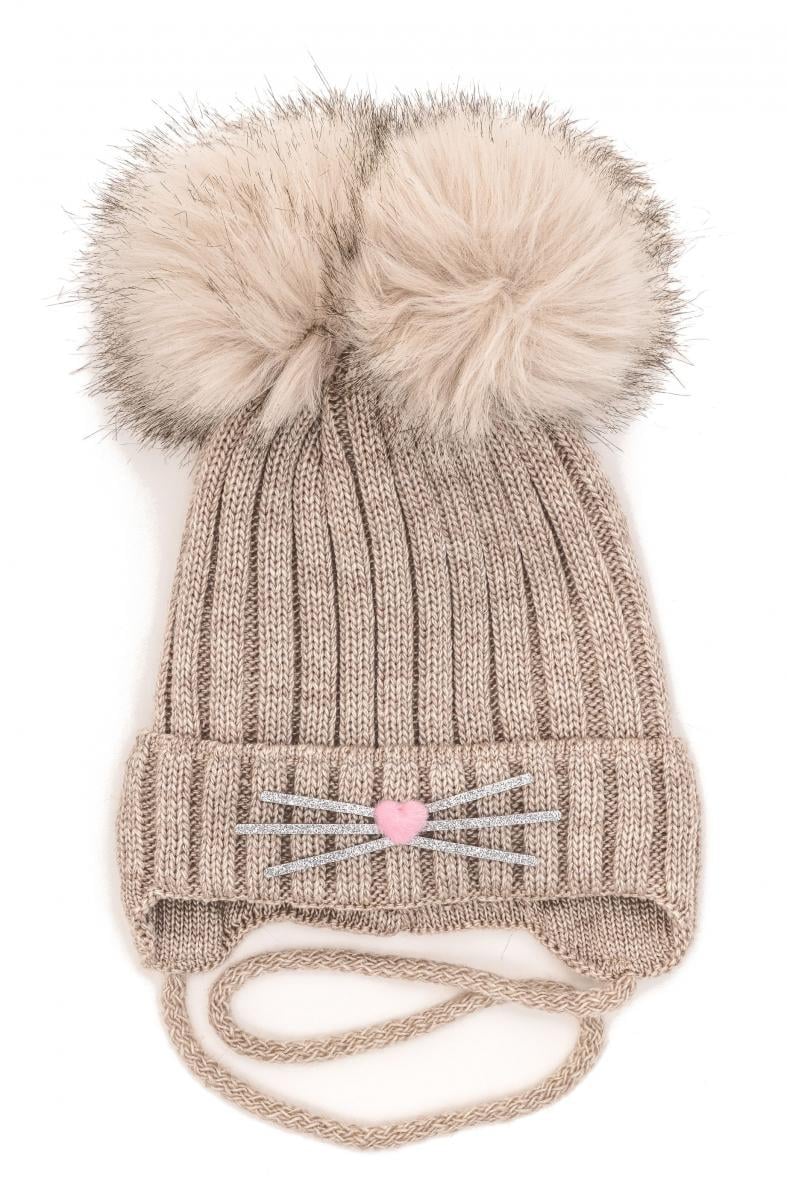 Шапка дитяча зимова Alex Аліса 48-52 см Бежевий