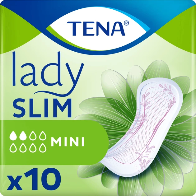 Урологические прокладки женские TENA Lady Slim Mini 2 капли 10 шт. (000006472)