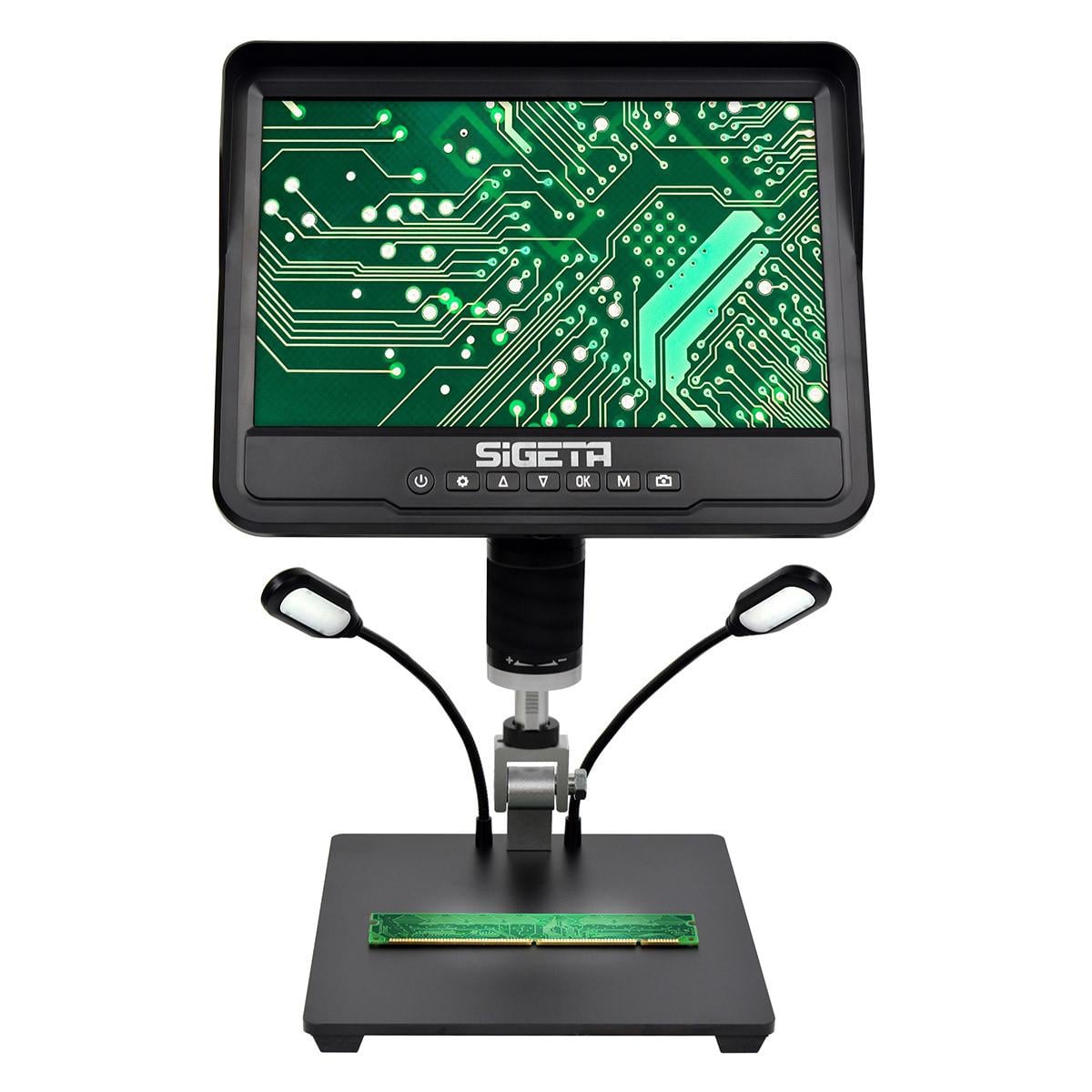Видеомикроскоп SIGETA Spectrum 10x-300x 5 МП 10,1" LCD