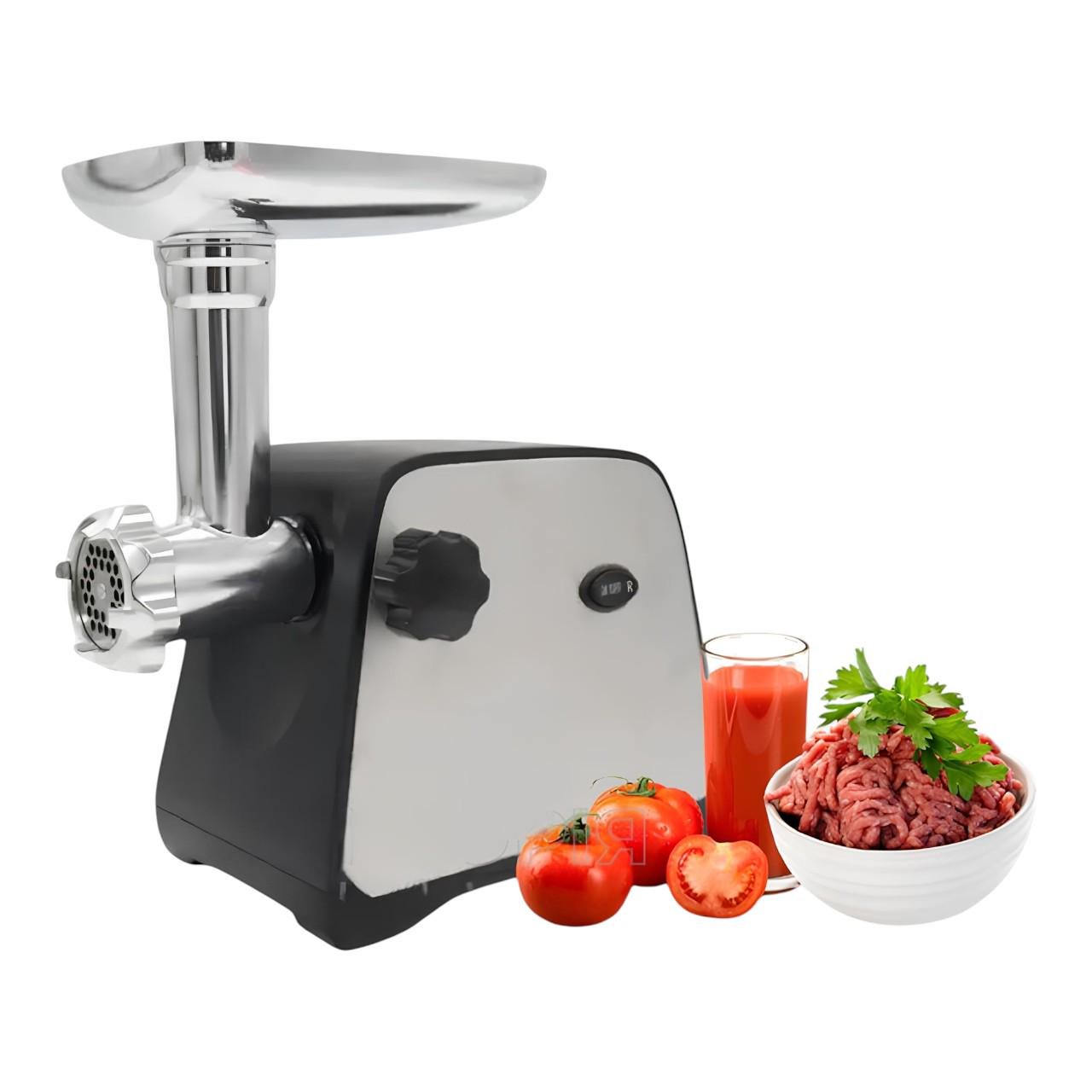 М'ясорубка електрична Domotec MS-2027 соковитискач з функцією реверс та 3 гратами для фаршу 4500 Вт (є293)