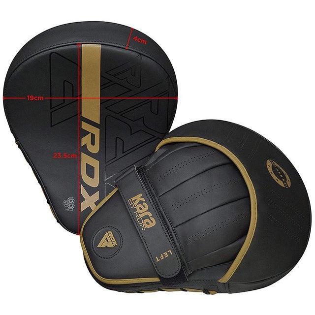 Лапи боксерські RDX F6 KARA Matte Golden (FPR-F6MGL) - фото 2