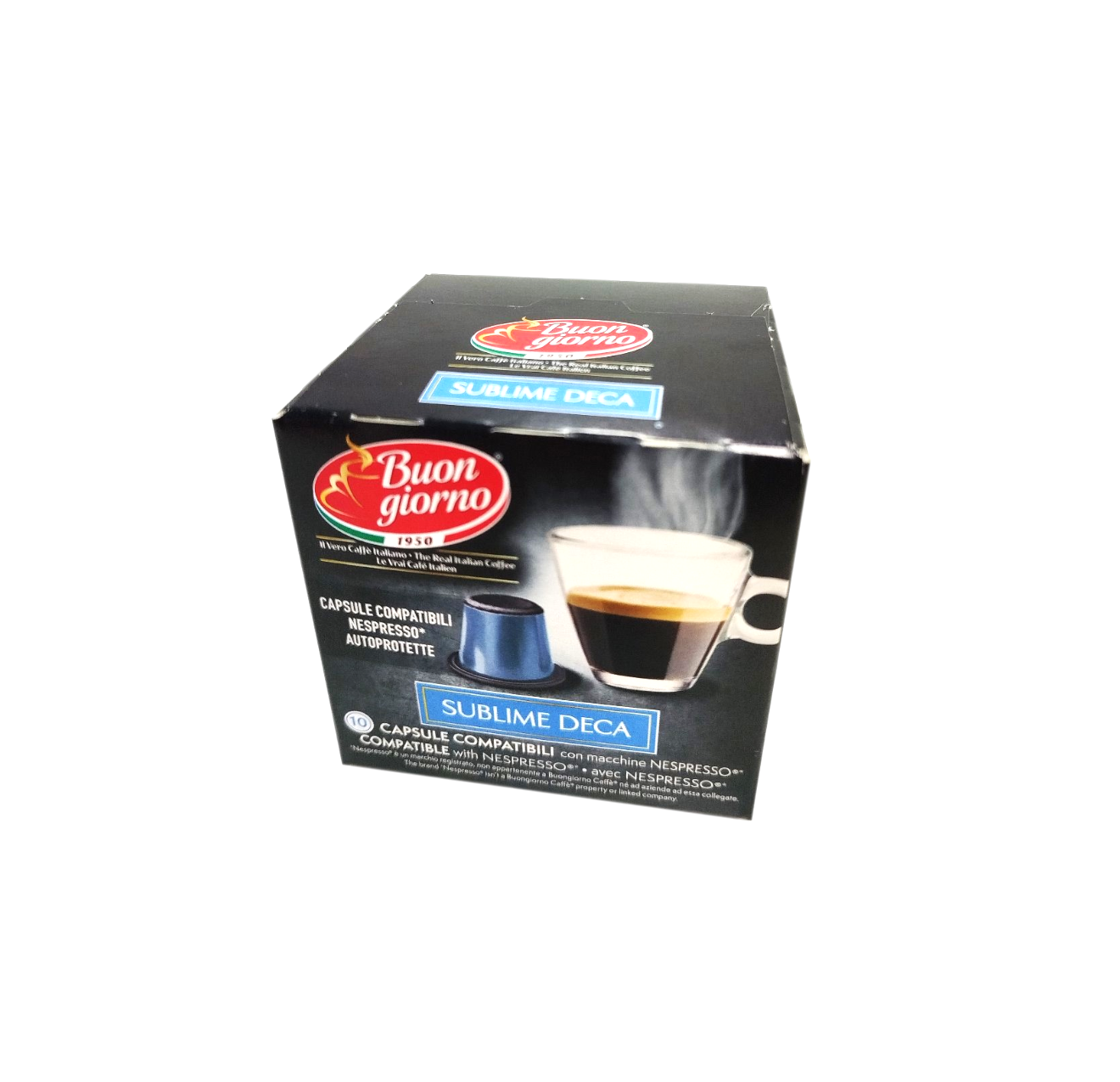 Кофе в капсухал Buongiorno Nespresso Sublime Deca без кофеина 10 шт. (CF000090)