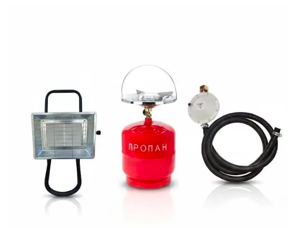 Газовый обогреватель Nurgaz NG-310-P Kamp Soba 3,5 кВт на ножке с баллоном 8 л (2469004571)