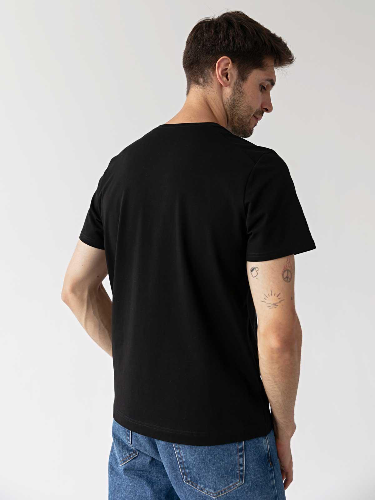 Футболка чоловіча FROMUS XXL Чорний (1041-2) - фото 5 Футболка чоловіча FROMUS XXL Чорний (1041-2) - фото 5