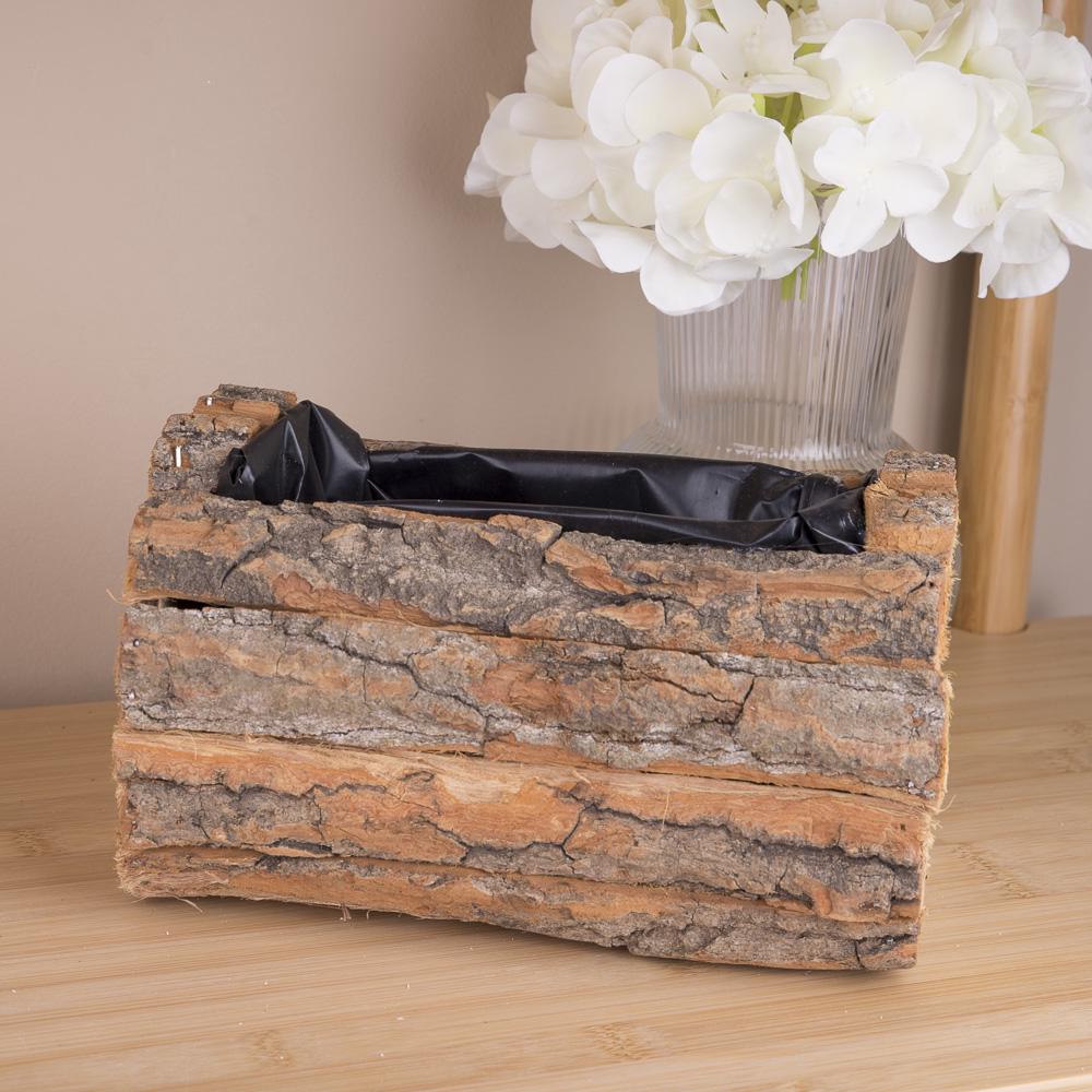 Кашпо бревно 14х20х18 (3604)