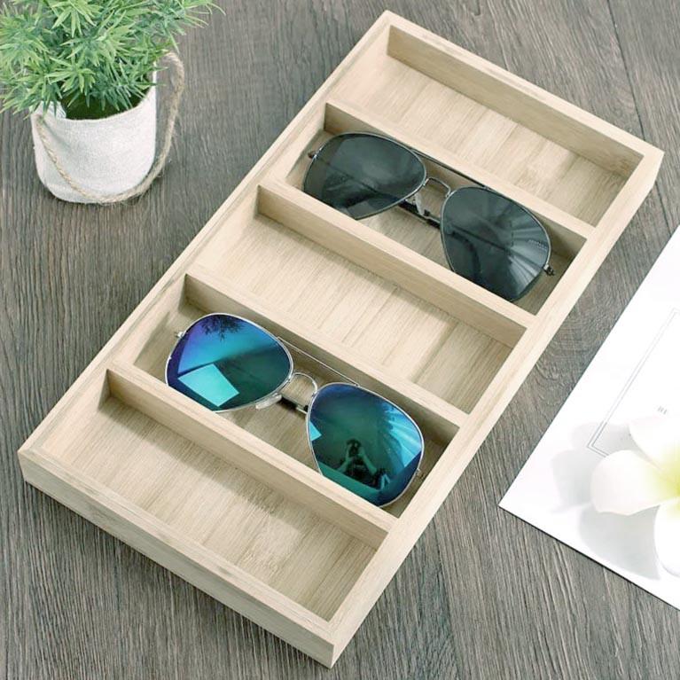 Органайзер для очков из дерева Иджеван 5 Бланже (ОЧК-505701)