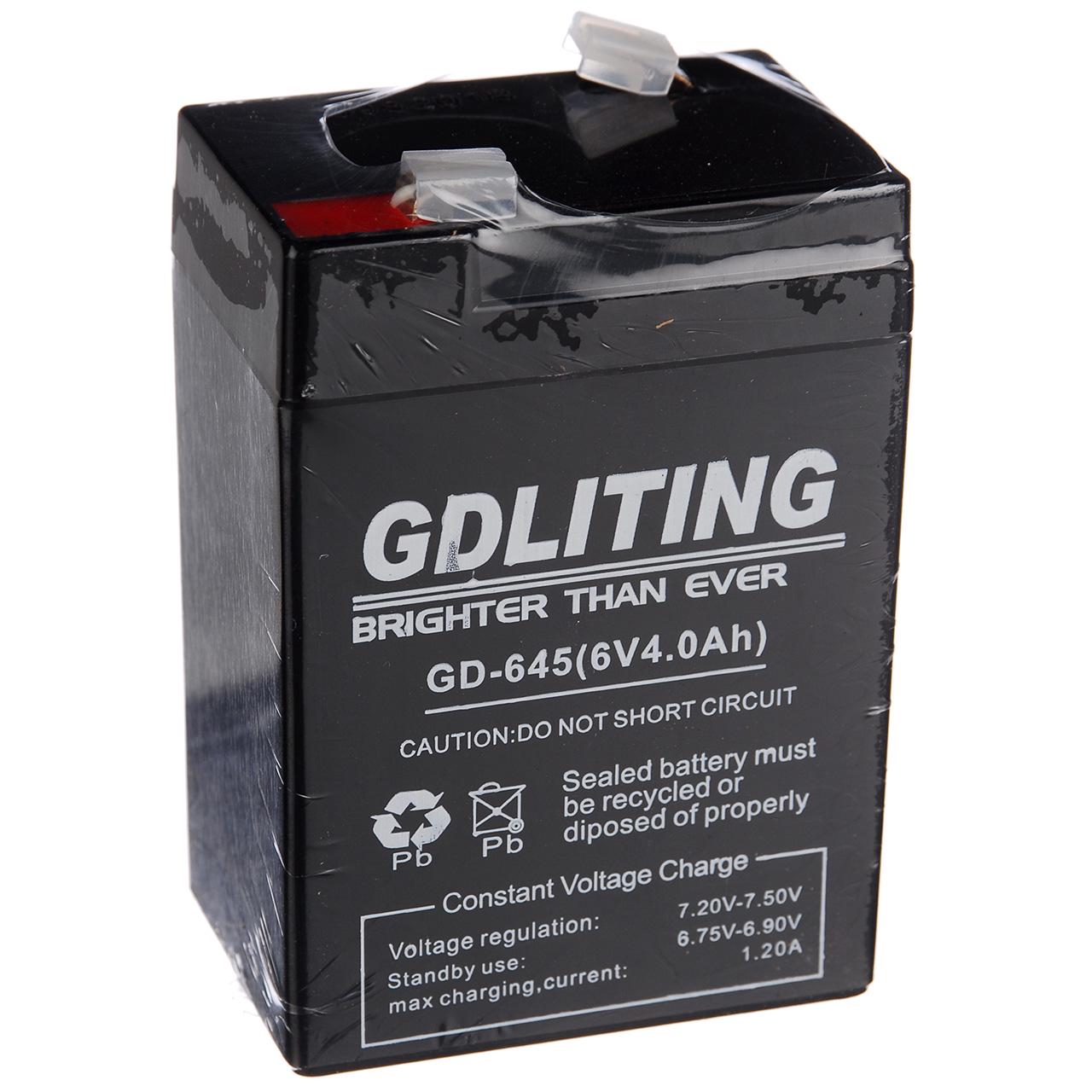 Акумулятор для торгових ваг Gdliting 6 V 4 A (GD-645)