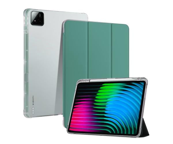 Чехол-книжка Glass Magnet Flip Cover для Xiaomi Poco Pad X1 Зеленый