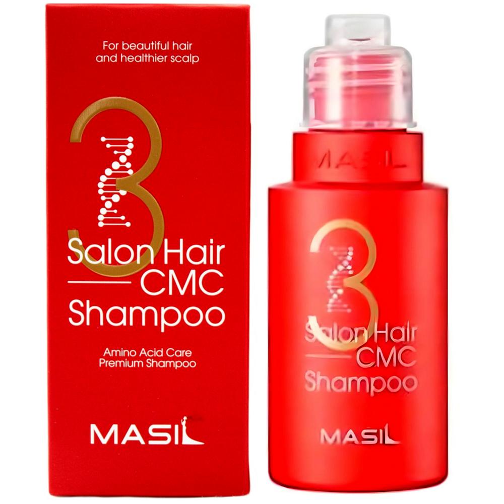 Шампунь для волосся зміцнює Masil 3 Salon Hair CMC Shampoo з амінокислотним комплексом 50 мл (8809744061429)