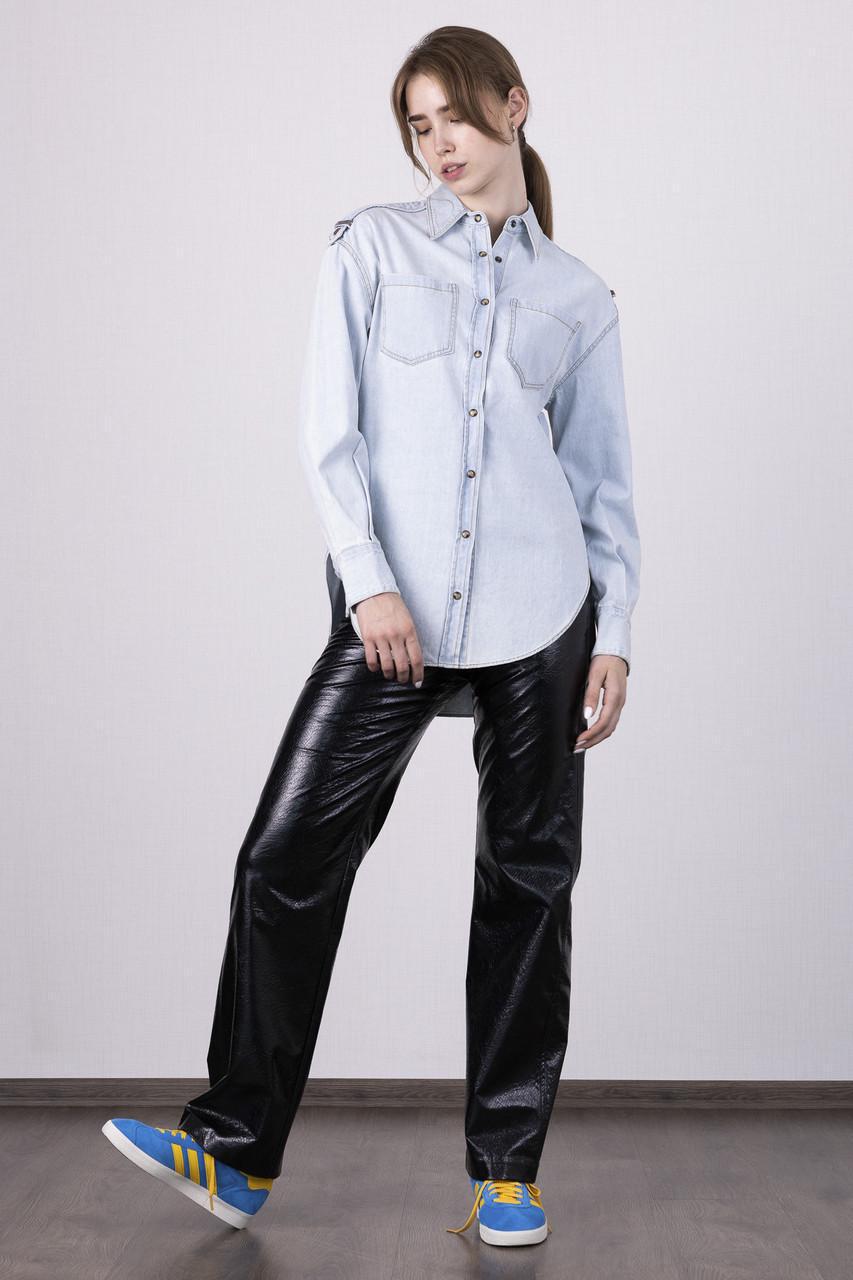 Сорочка жіноча повсякденна Brunello Cucinelli S Блакитний (2797308595) - фото 6 Сорочка жіноча повсякденна Brunello Cucinelli S Блакитний (2797308595) - фото 6