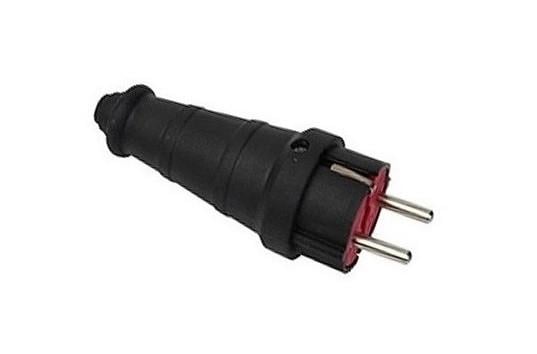 Вилка пряма з/к RUBBER OREL IP44 (5502504)