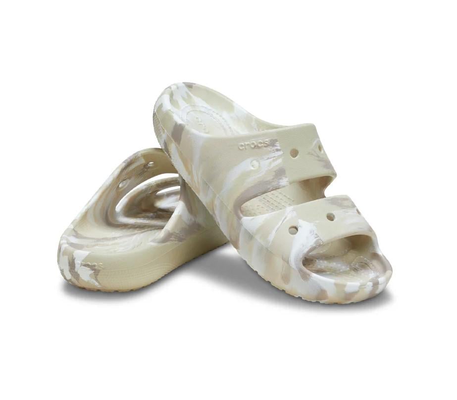 Слайды Crocs Classic Marbled р. 45-46 Bone/Multi (31991736)