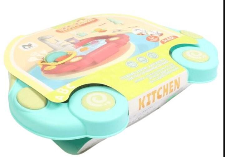 Дитячий ігровий набір Кухня у формі машини 19 деталей Синій (1305a7bc) - фото 2 Дитячий ігровий набір Кухня у формі машини 19 деталей Синій (1305a7bc) - фото 2