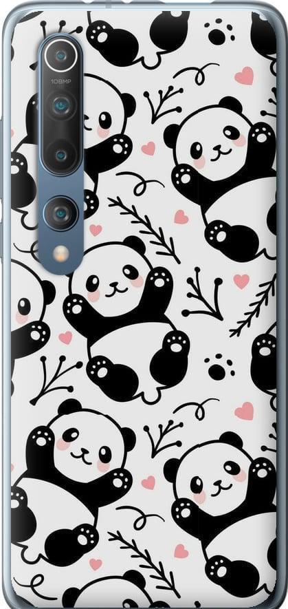 Чехол на Xiaomi Mi 10 Pro Панды (4318t-1870-42517)