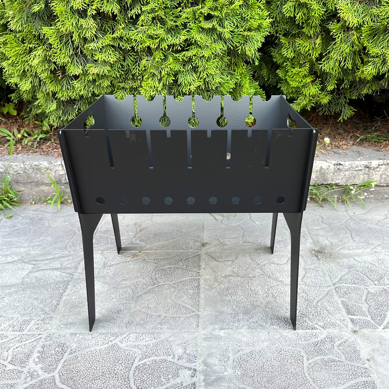 Мангал розбірний Metalzavod Фенікс на 6 шампурів 3 мм/41,5х32,3х40 см (MR6-3) - фото 2