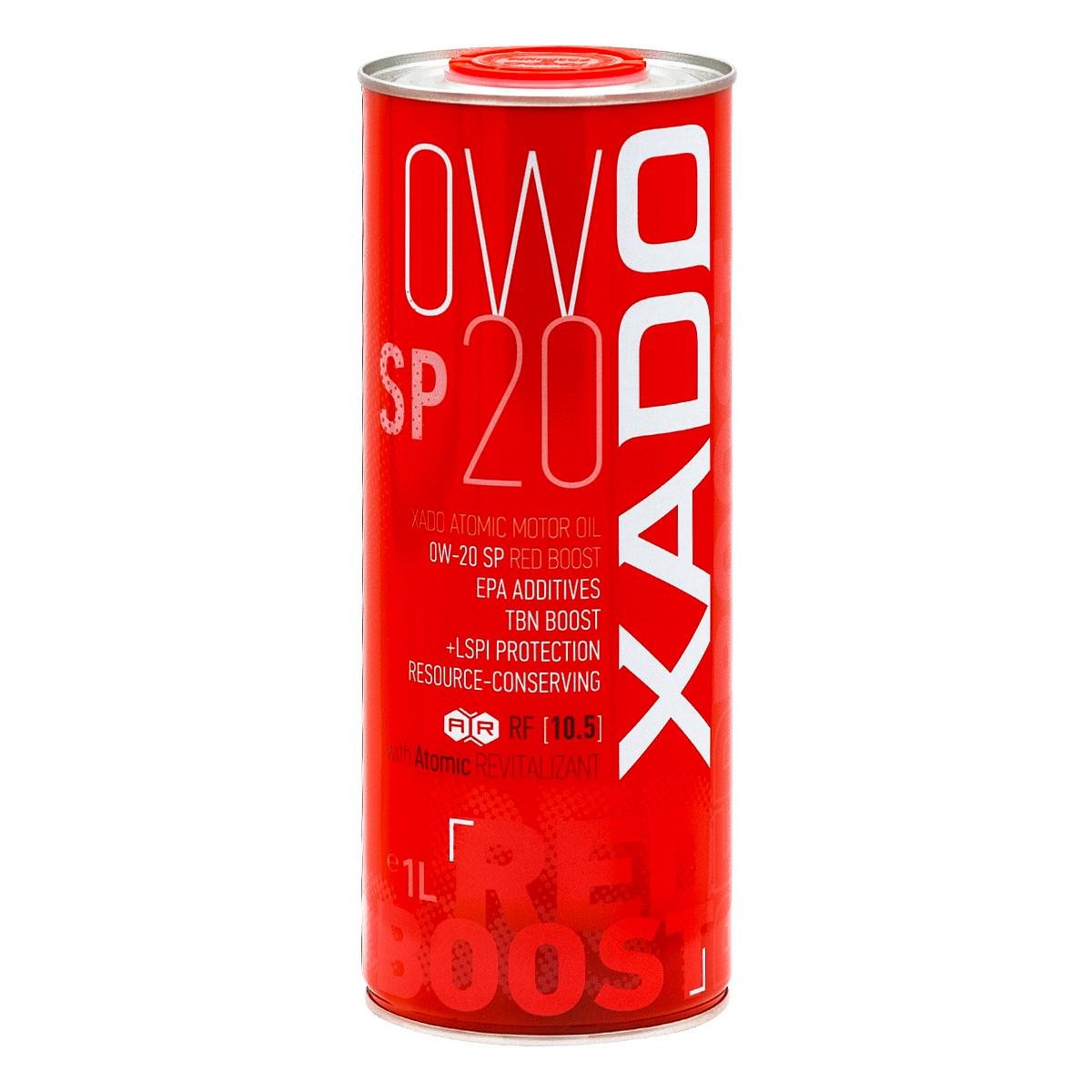 Моторна олива XADO Atomic Oil 0W-20 SP RED BOOST синтетична 1 л