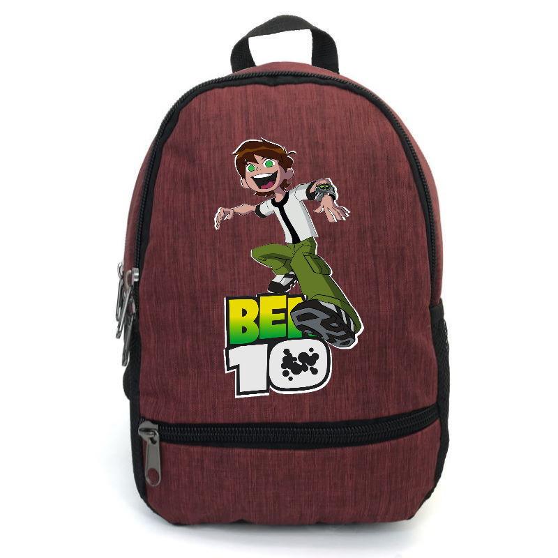 Школьный рюкзак подростковый Cappucino Toys с принтом Ben 10 BTN 007 12,5 л Бордовый (1644581901)