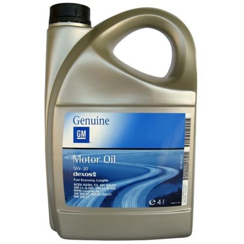 Моторное масло GM General Motors Dexos 2 5W-30 4 л (163)