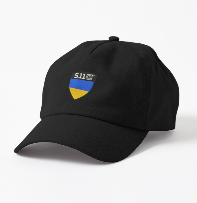 Кепка унисекс Malfini с патриотической надписью "5.11" Украина Черный (УКР99К-1599955441)