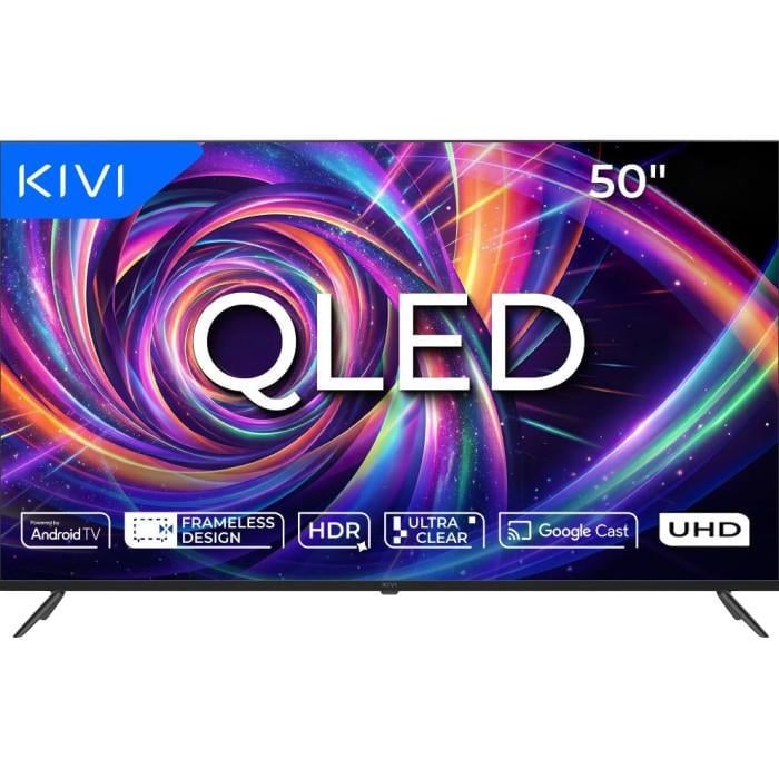 Телевизор Kivi 50U7000MB 50" QLED 4K UHD Android TV LAN Wi-Fi Black