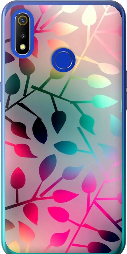 Чехол на Realme 3 Листья (2235u-1869-42517)