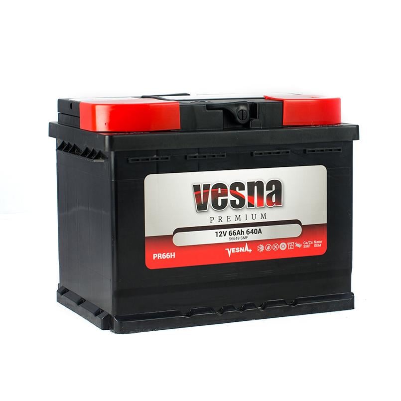 Акумулятор Vesna Premium 66 Ah/12 V - + (415266)