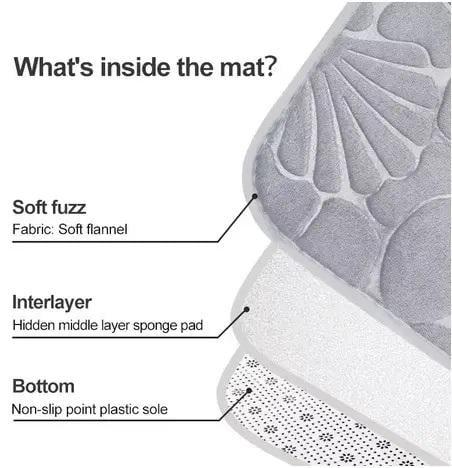 Набор ковриков для ванной и туалета Морской пляж с эффектом памяти 3 шт. Коричневый (7802519) - фото 6 Набор ковриков для ванной и туалета Морской пляж с эффектом памяти 3 шт. Коричневый (7802519) - фото 6