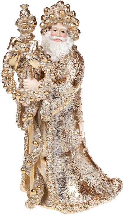 Уставка декоративная Санта 30,7 см Золотой