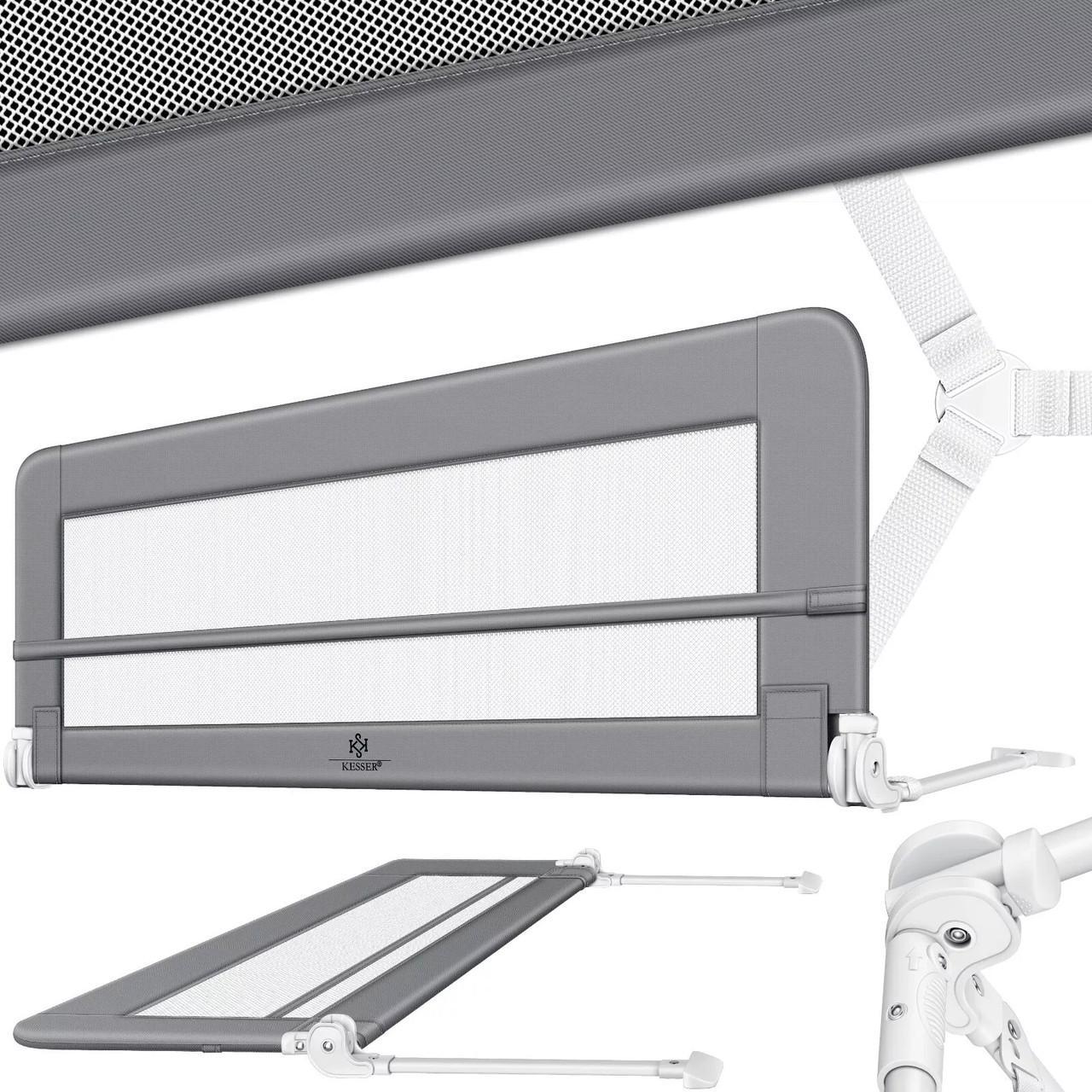 Огородження дитячого ліжка KESSER 200 см Світло-сірий - фото 3