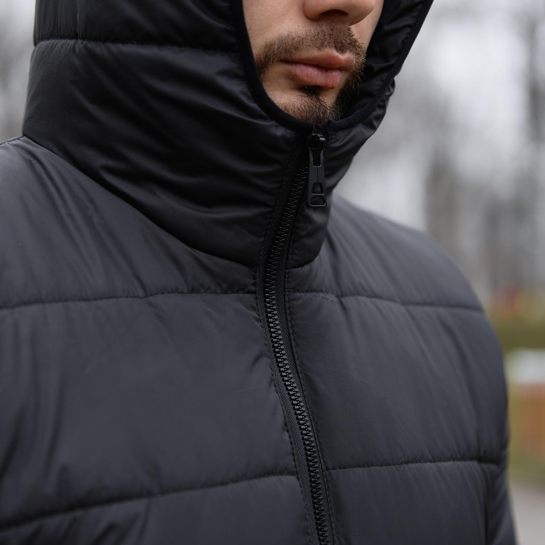 Куртка Intruder чоловіча зимова подовжена XL Чорний (1969093715/3) - фото 3 Куртка Intruder чоловіча зимова подовжена XL Чорний (1969093715/3) - фото 3