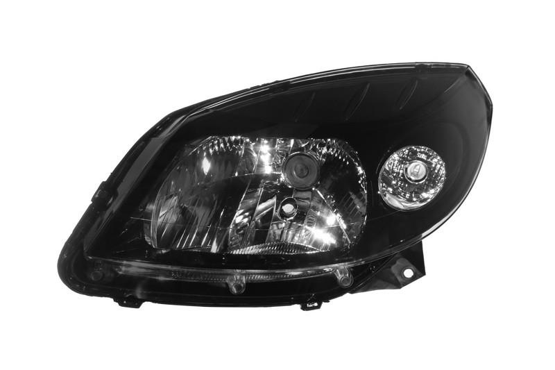 Фара передня ліва Dacia/Renault Sandero 2008-2011 H4 чорна рамка (551-1170L-LDEM2)