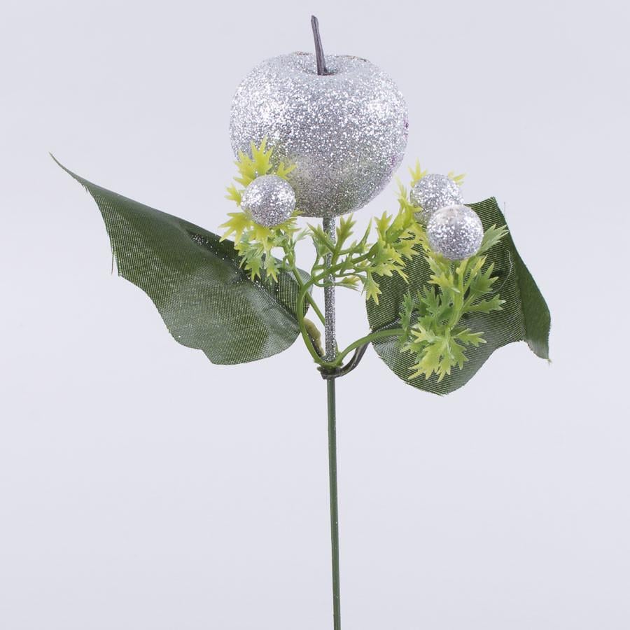 Ветка с яблоком Серебряный (2212-2)
