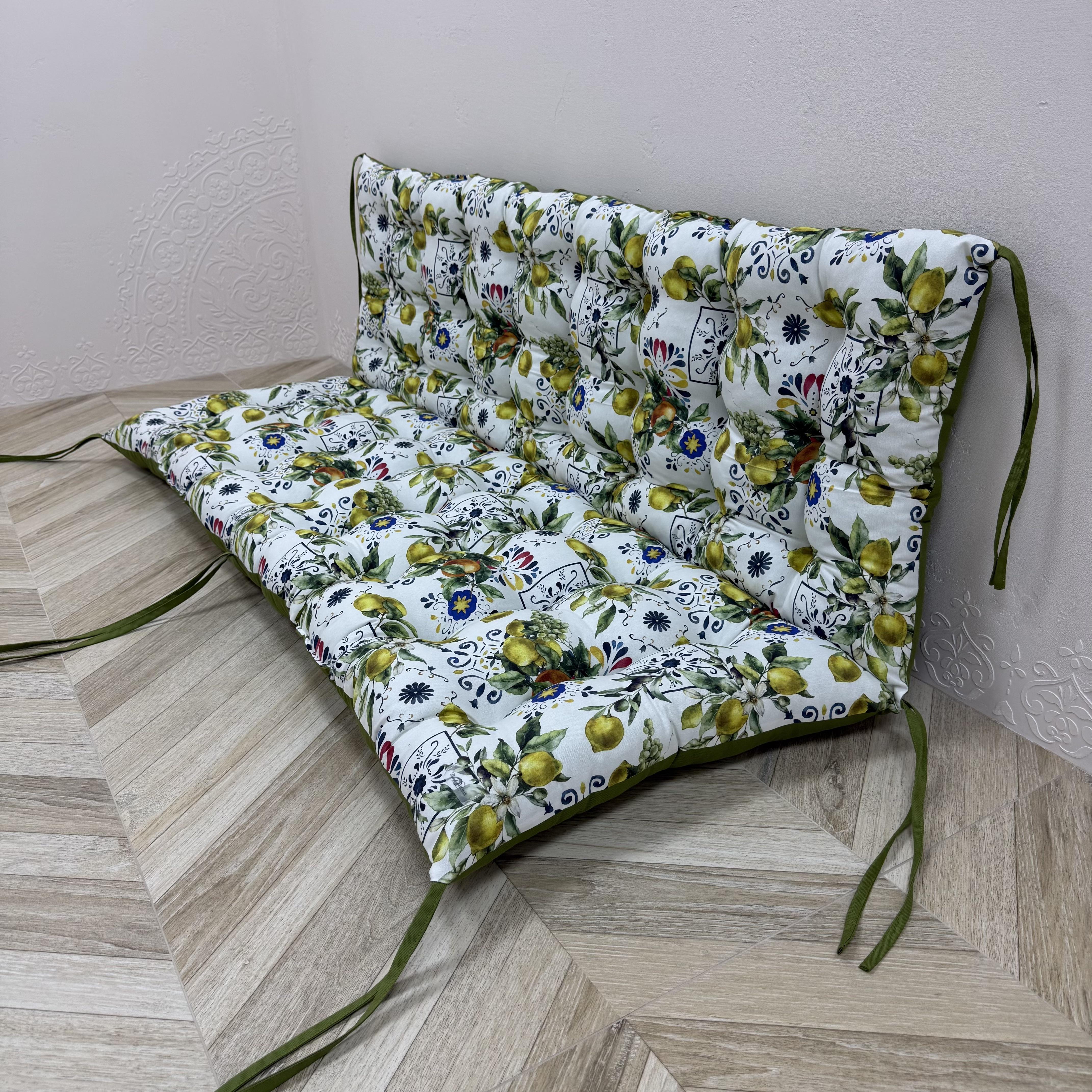 Подушка Comfort Home Sicily на поддоны/качели/каркасы/садовая мебель панама 100х50х50 см