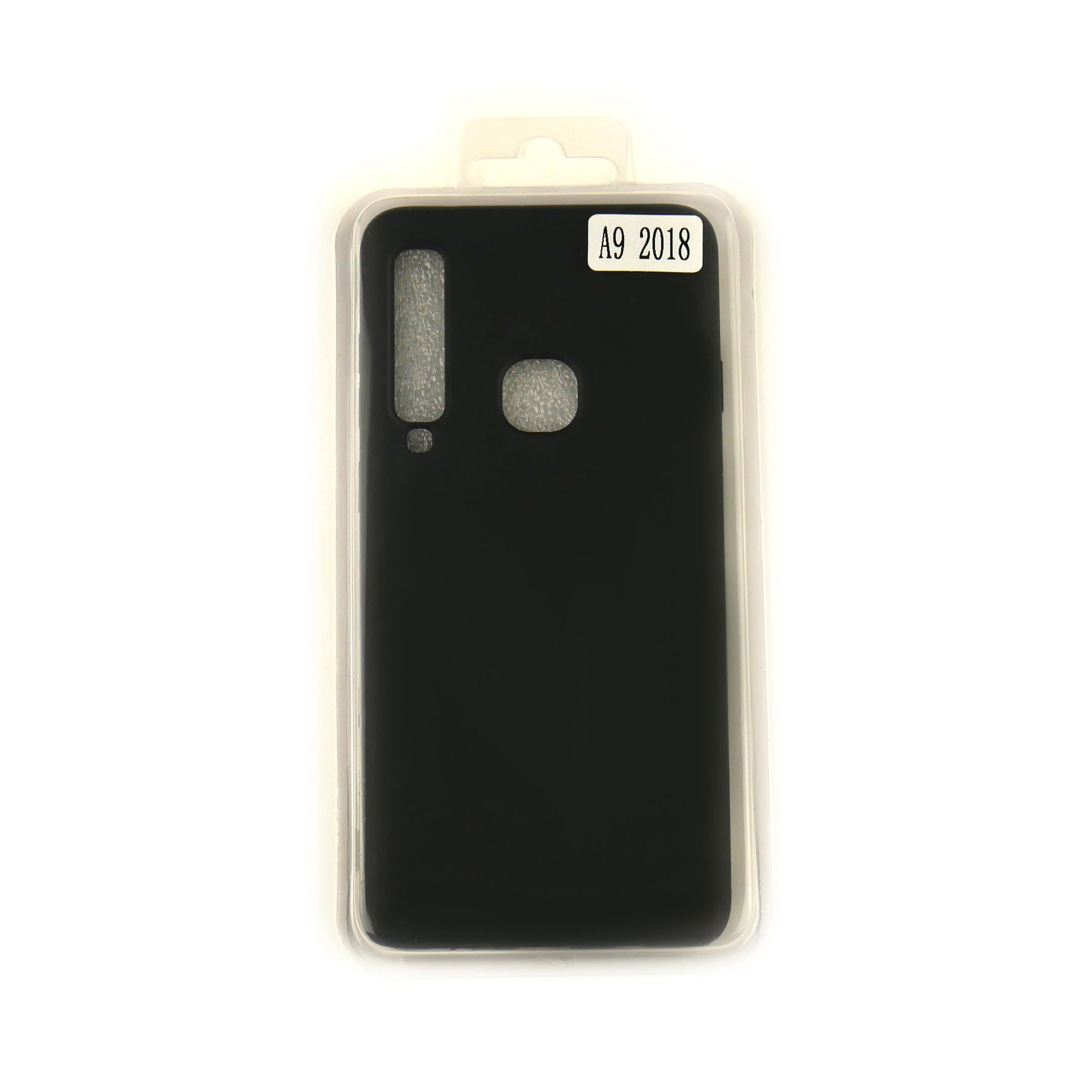 Чехол Silicone Case Full Cover Samsung A9 2018 Черный