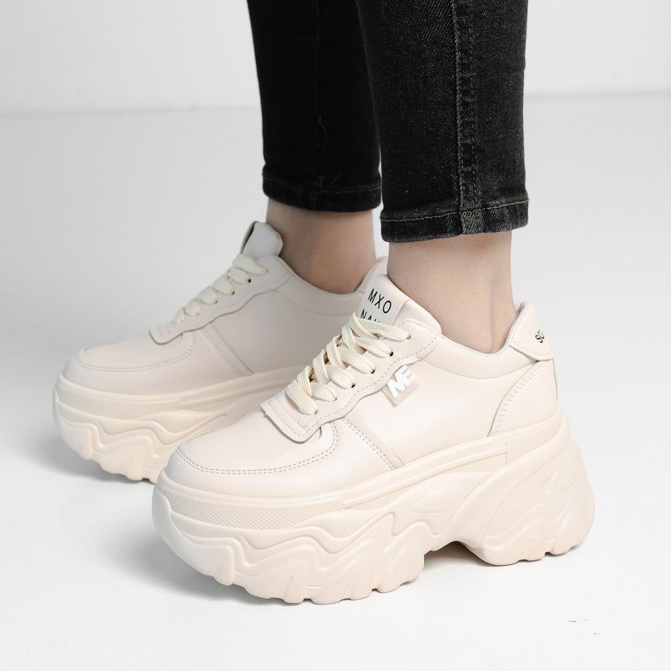 Кроссовки женские Fashion Darius 3904 р. 38 23,5 см Молочный (10424712)