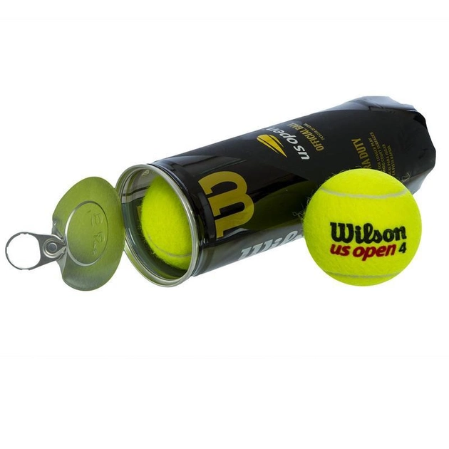 М'ячі для тенісу Wilson US Open 3 шт. Жовтий (WRT106200) - фото 2