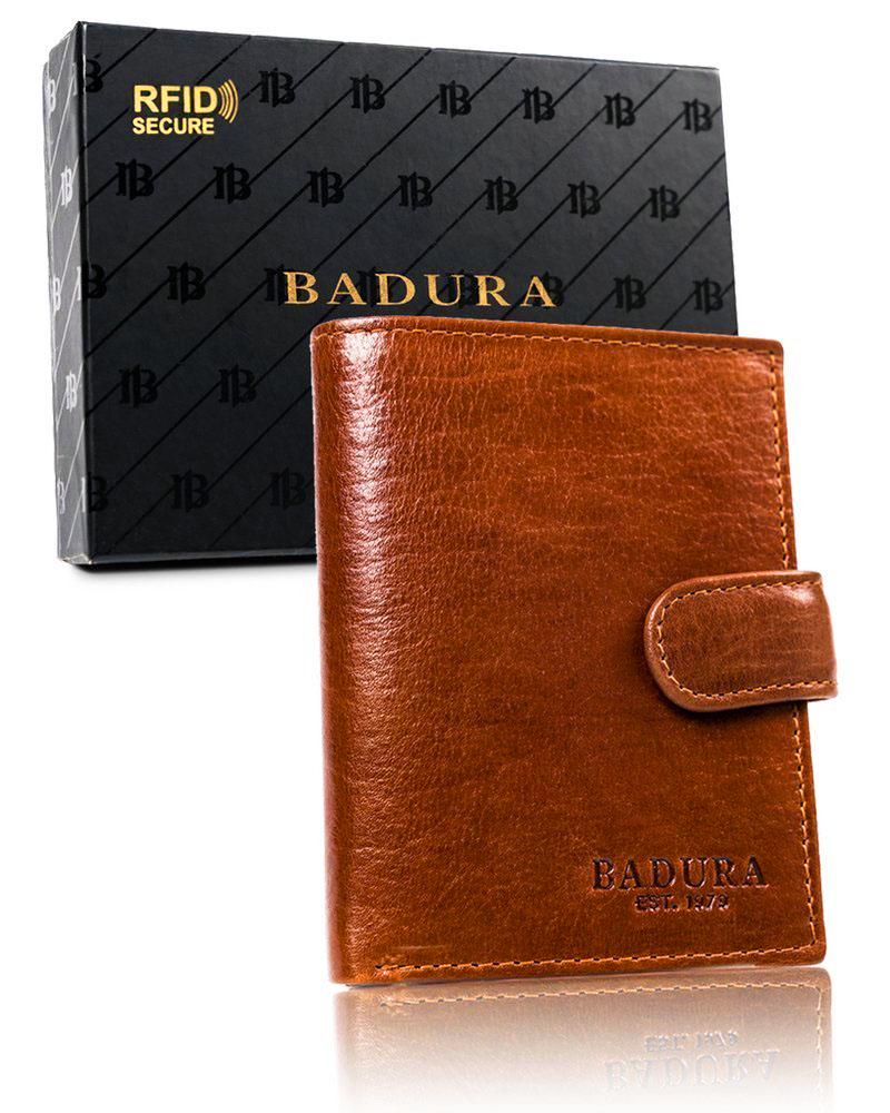 Кошелек мужской кожаный Badura B-N4L-MIL T.MORO